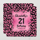 Search for leopard print 21st birthday invitations Elegant