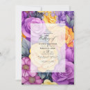 Search for lavender and yellow wedding invitations Watercolor