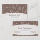 Search for restaurant owners business cards Food