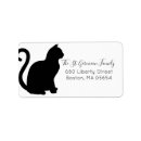Search for black cats return address labels Kitty