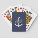 Search for blue anchor playing cards Beach house