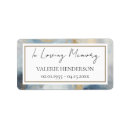 Search for memorial return address labels Remembrance
