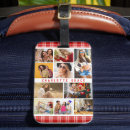 Search for plaid luggage tags Red