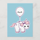 Search for cute unicorn postcards Pink