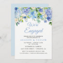 Search for hydrangea engagement party invitations Dusty blue