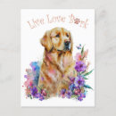 Search for golden retriever lover postcards Cute