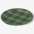 Search for plaid christmas plates Green