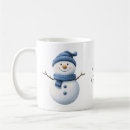 Search for blue snowman mugs Whimsical