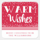 Search for warm wishes stickers Red