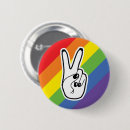Search for peace hand badges Rainbow