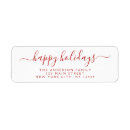 Search for happy holidays typography Red