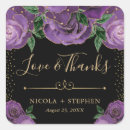 Search for purple gold wedding stickers Watercolor