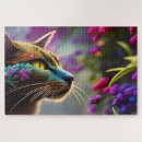 Search for fantasy cat puzzles Flowers