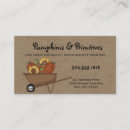 Search for fall business cards Harvest