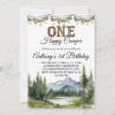 Search for happy camper birthday invitations Pine tree