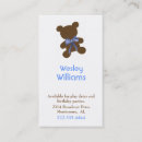 Search for teddy bear business cards Children