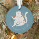 Search for meow christmas tree decorations White cat