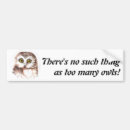 Search for cute owl bumper stickers Humour