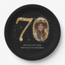 Search for 70th birthday plates Glitter