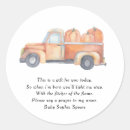 Search for orange truck stickers Fall baby shower
