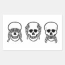Search for evil skull stickers Halloween