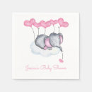 Search for girl elephant baby shower napkins Party