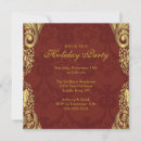 Search for damask christmas invitations Gold