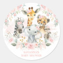 Search for pink zebra birthday party stickers For her
