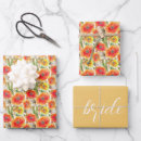 Search for orange poppy wrapping paper Yellow