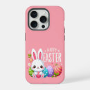 Search for happy easter bunny iphone cases Pink