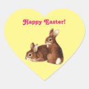 Search for hearts happy easter bunny stickers Bunnies