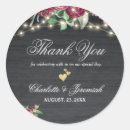 Search for mason jar thank you wedding stickers Floral