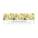 Search for daffodils return address labels Pretty