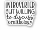 Search for ornithology stickers Bird nerd