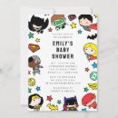 Search for super hero baby shower invitations Dc comics