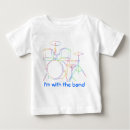 Search for drummer baby shirts band