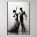 Search for dancing silhouette art Black