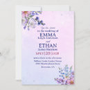 Search for blue and lavender wedding invitations Floral