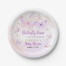 Search for butterfly paper plates Pink and purple