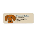 Search for dachshund dog return address labels Dachsie