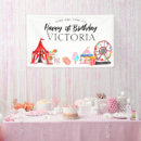 Search for carnival birthday banners Come one come all