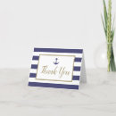 Search for anchor thank you cards Navy blue