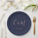Search for navy wedding plates Initials