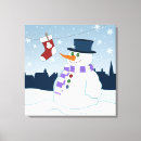 Search for christmas snowman canvas prints Snowflakes