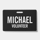 Search for volunteer id badges Staff