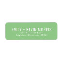 Search for lime return address labels Minimalist