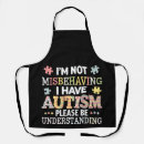 Search for autism awareness aprons Month