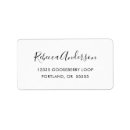 Search for black white return address labels Simple