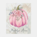 Search for pink pumpkin blankets Floral