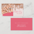 Search for manicure business cards Rose gold